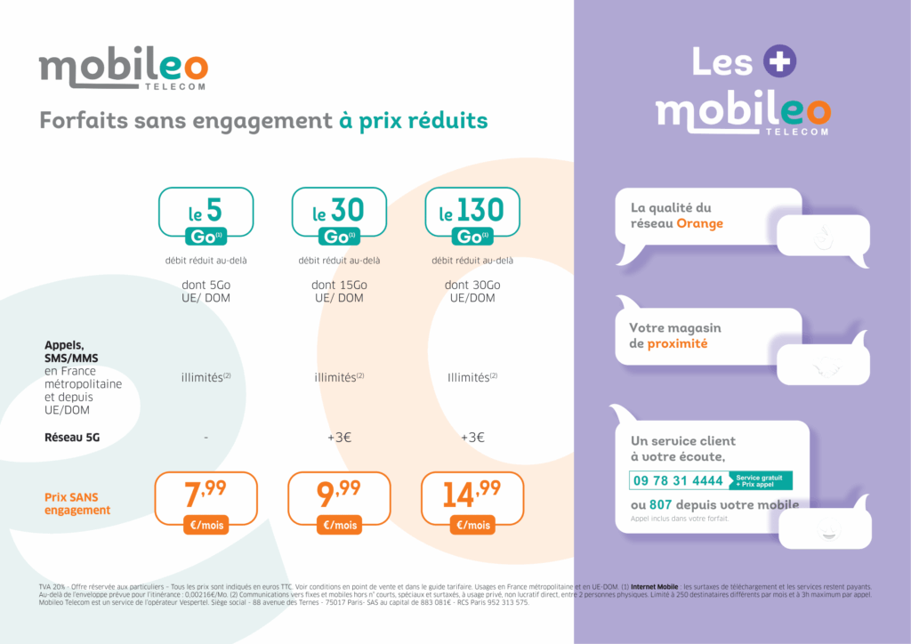 Forfaits sans engagement